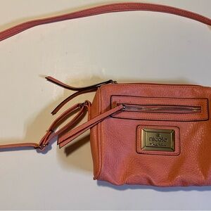 Nicole Miller Coral Crossbody Bag